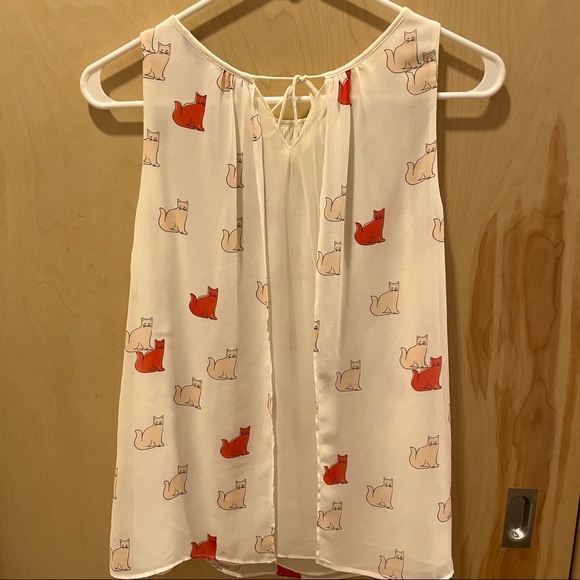 Zara Trafaluc cat print blouse - Picture 5 of 5